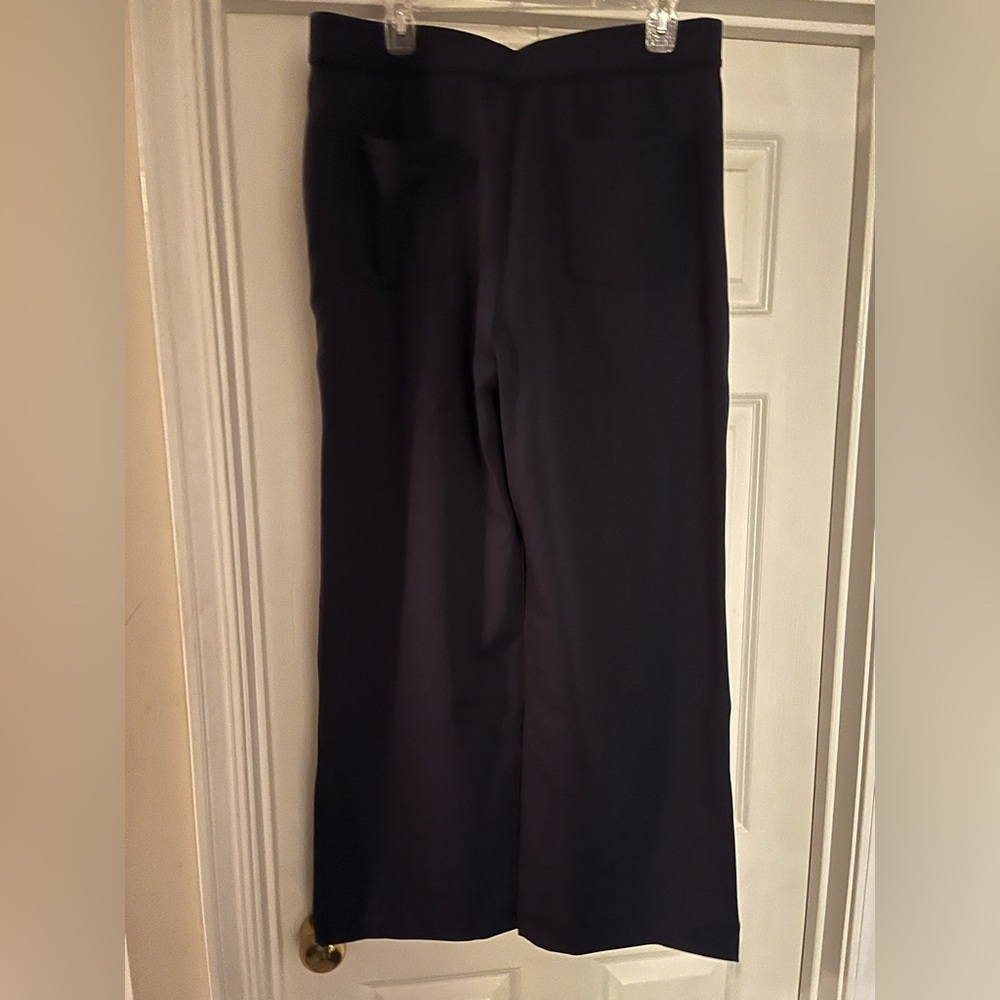 Halara Midnight Blue High Waist Pull-On Wide Leg Work Pants XL NWT - Picture 2 of 5